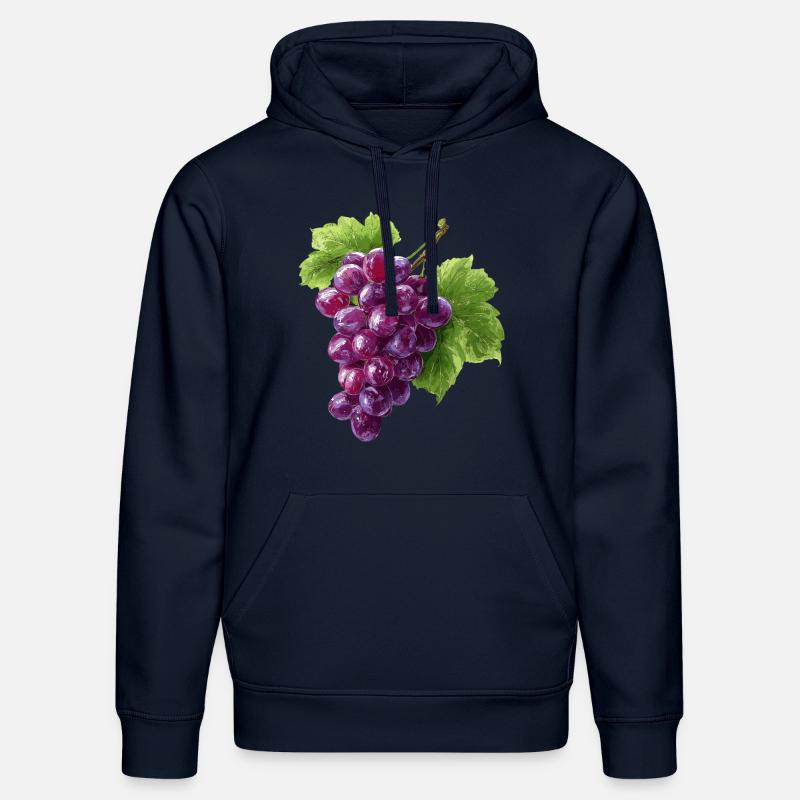 Raisins rouges - Sweat à capuche bio DRUMMER Stanley/Stella Unisexe - bleu marine