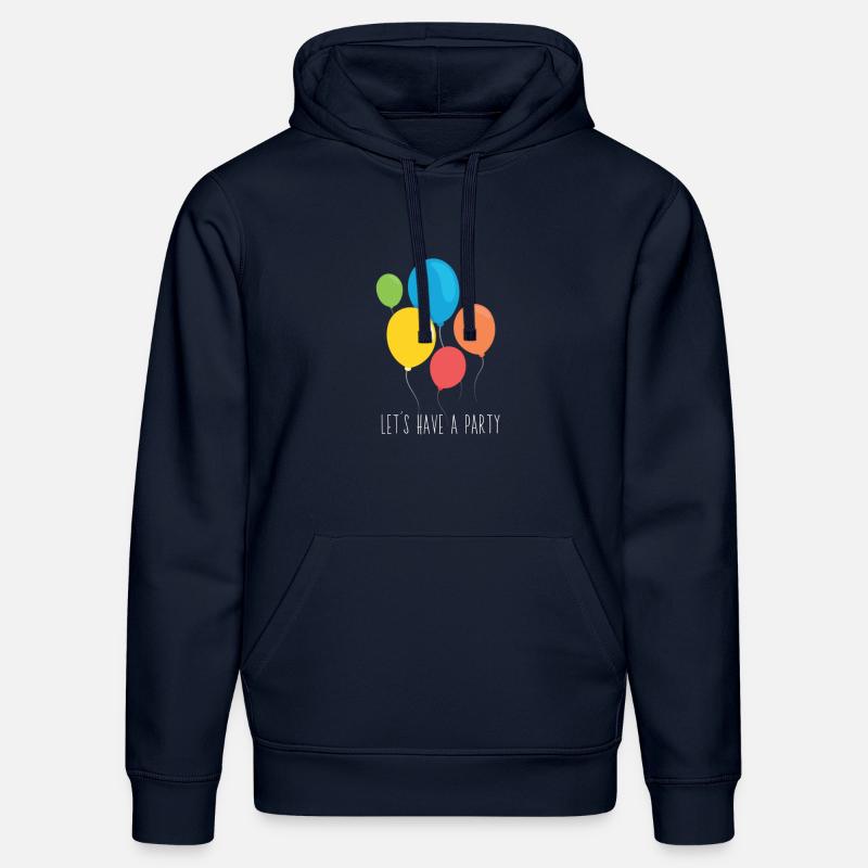 Let’s have a party - Sweat à capuche bio DRUMMER Stanley/Stella Unisexe - bleu marine