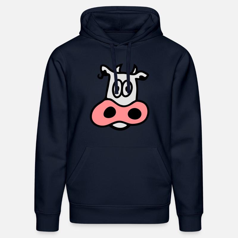 Vache 3 - Sweat à capuche bio DRUMMER Stanley/Stella Unisexe - bleu marine