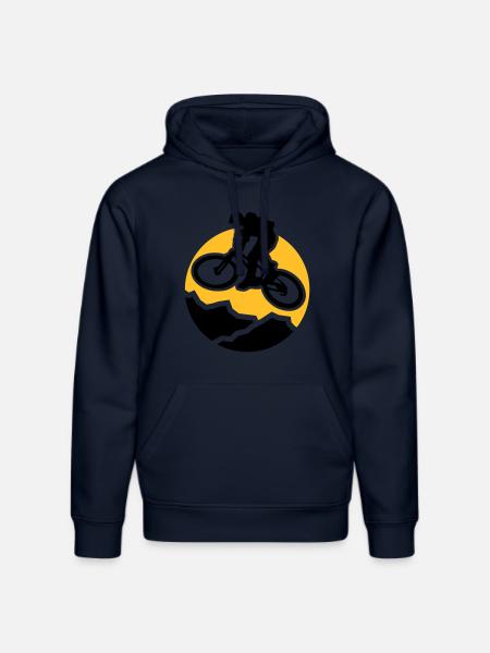 MountainBiker3 - Stanley/Stella DRUMMER Unisex Organic Hoodie - french navy