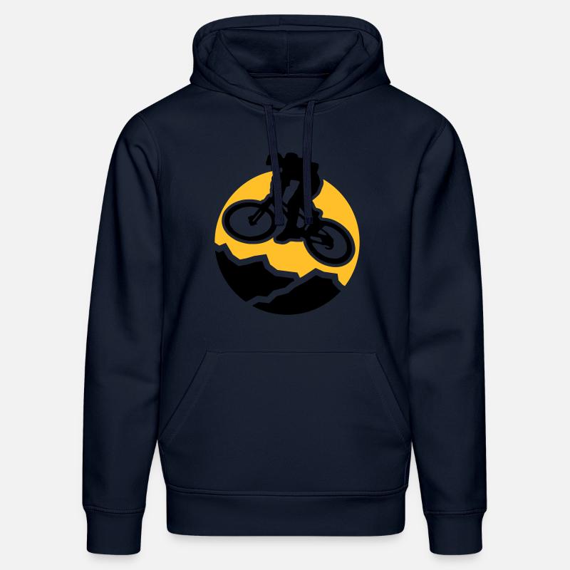 MountainBiker3 - Stanley/Stella Unisex Bio-Hoodie DRUMMER - French Navy