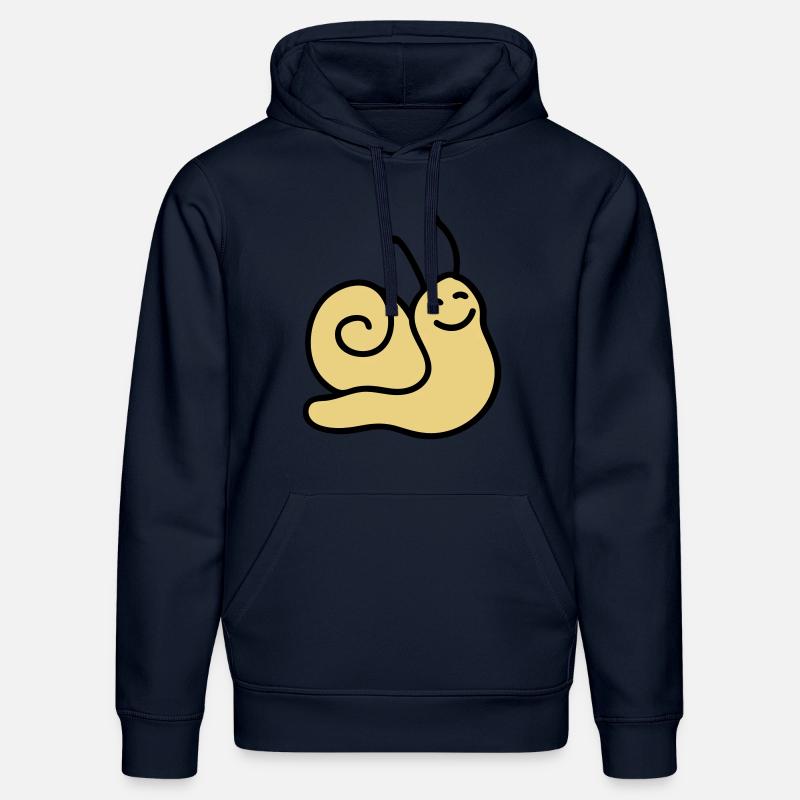 Enthousiaste escargot - Sweat à capuche bio DRUMMER Stanley/Stella Unisexe - bleu marine