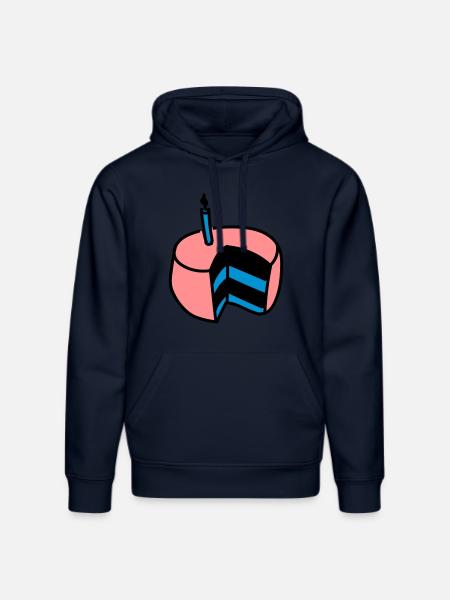 cake - Stanley/Stella DRUMMER Unisex Organic Hoodie - french navy
