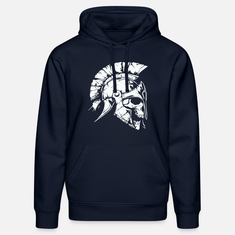 sparta skull 01 - Stanley/Stella Unisex Bio-Hoodie DRUMMER  - French Navy