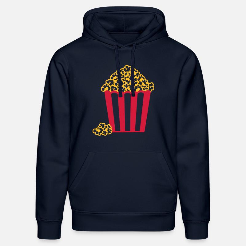 Pop-corn - Sweat à capuche bio DRUMMER Stanley/Stella Unisexe - bleu marine