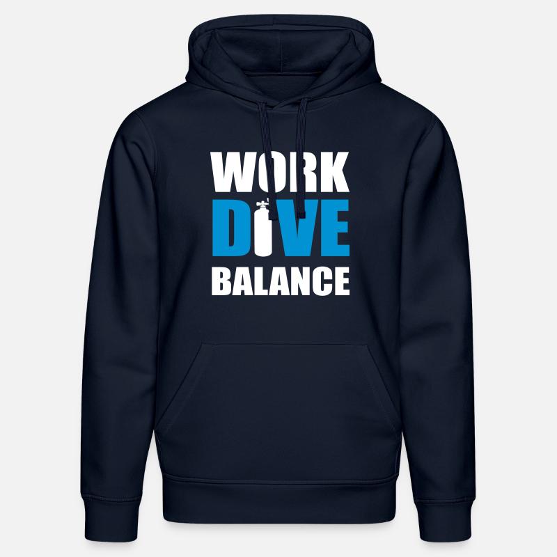 WORKDIVEW - Sweat à capuche bio DRUMMER Stanley/Stella Unisexe - bleu marine