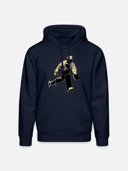 goalkeeper - Stanley/Stella DRUMMER Unisex Organic Hoodie - french navy