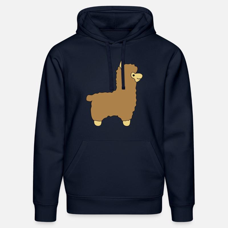lama alpaca comic - Stanley/Stella Unisex Bio-Hoodie DRUMMER  - French Navy