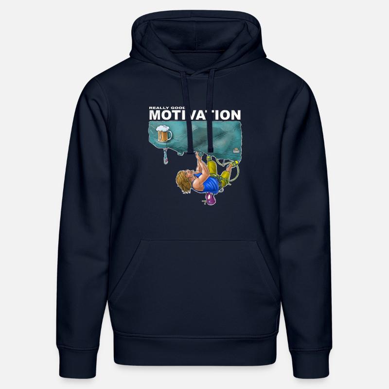 Vraiment une bonne motivation - Sweat à capuche bio DRUMMER Stanley/Stella Unisexe - bleu marine