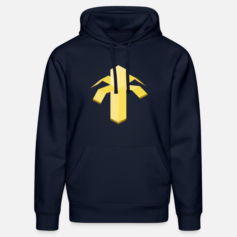 représentation abstraite d'une banane - Sweat à capuche bio DRUMMER Stanley/Stella Unisexe - bleu marine