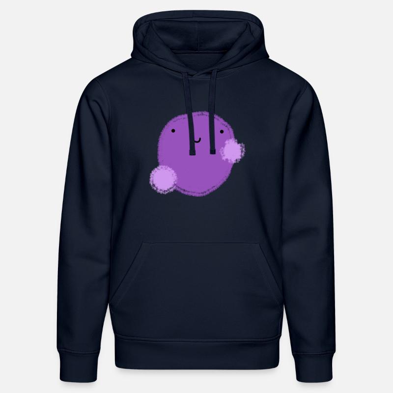 Figui (boule violette) - Sweat à capuche bio DRUMMER Stanley/Stella Unisexe - bleu marine