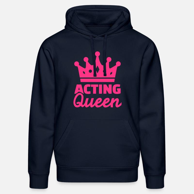 Acting Queen - Sweat à capuche bio DRUMMER Stanley/Stella Unisexe - bleu marine
