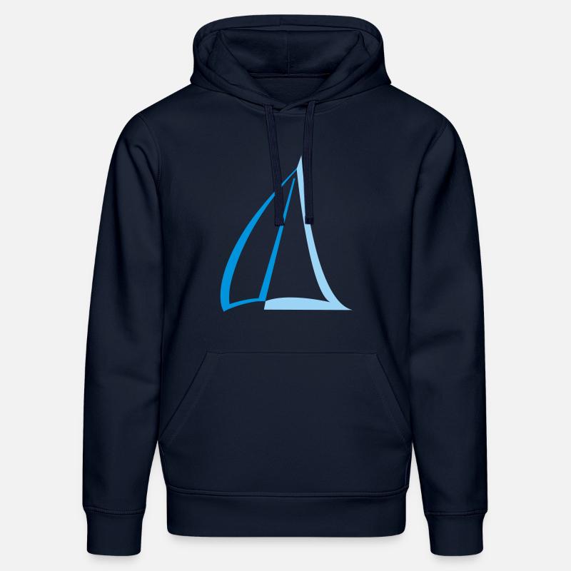 Voile bichromie - Sweat à capuche bio DRUMMER Stanley/Stella Unisexe - bleu marine