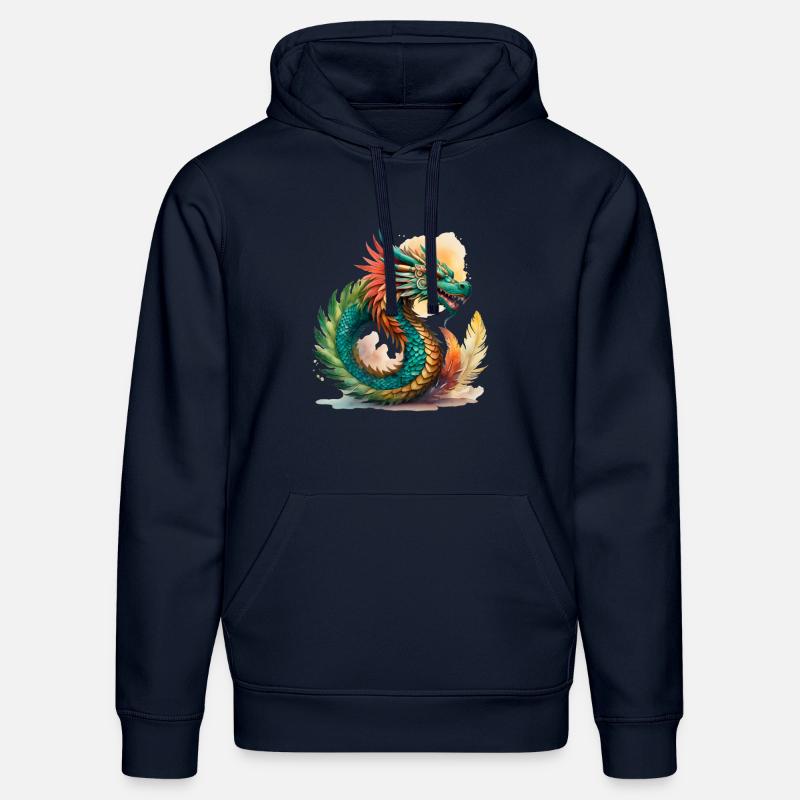 Kukulcán - Sweat à capuche bio DRUMMER Stanley/Stella Unisexe - bleu marine