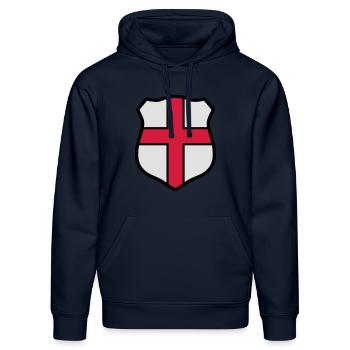 England - Stanley/Stella DRUMMER Unisex Organic Hoodie - french navy - Front - Marisol (170cm) & Nik (191cm)