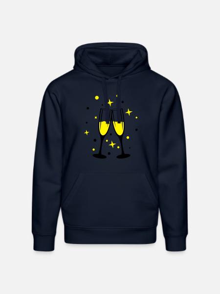 sekt anstossen - Stanley/Stella Unisex Bio-Hoodie DRUMMER - French Navy