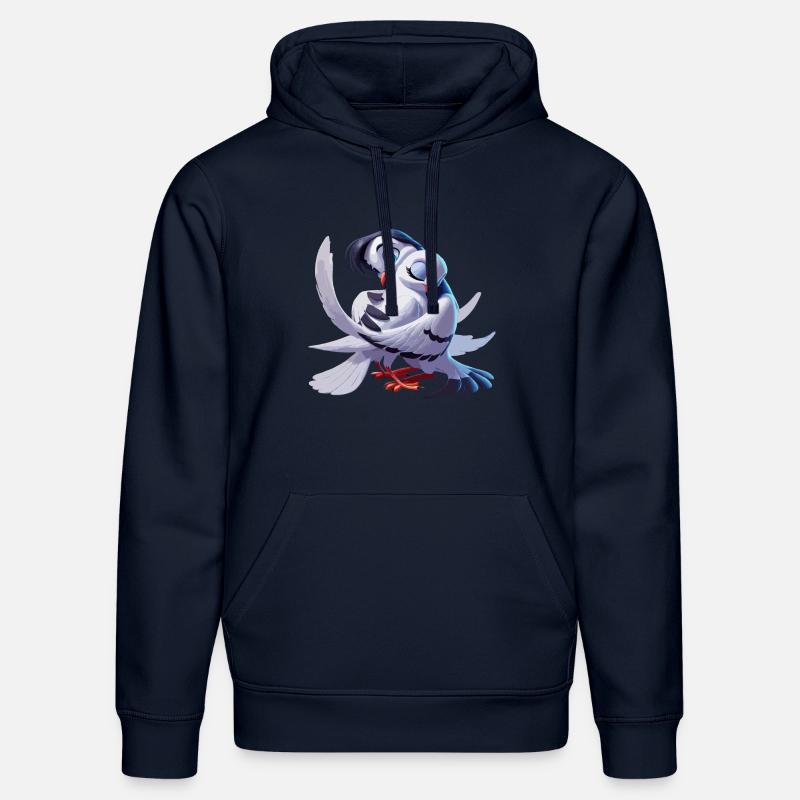 Tourterelles - Sweat à capuche bio DRUMMER Stanley/Stella Unisexe - bleu marine
