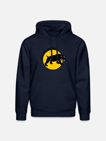 Saber-tooth tiger - Stanley/Stella DRUMMER Unisex Organic Hoodie - french navy
