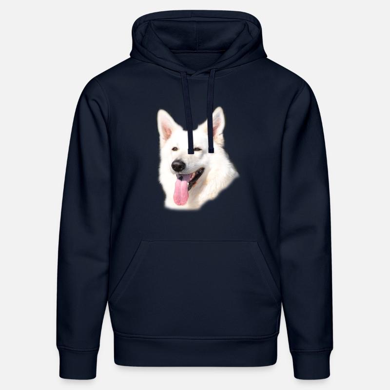 Weißer Schäferhund - Stanley/Stella Unisex Bio-Hoodie DRUMMER - French Navy