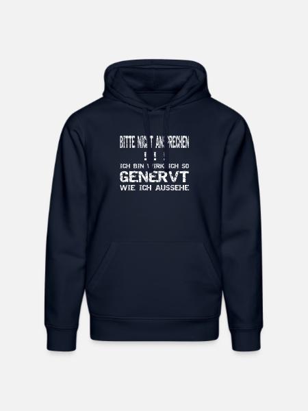 Bitte nicht ansprechen! Genervt! - Stanley/Stella Unisex Bio-Hoodie DRUMMER  - French Navy