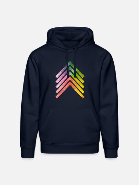 Flèche V1 - Sweat à capuche bio DRUMMER Stanley/Stella Unisexe - bleu marine