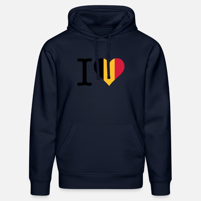 Ich liebe Belgien - Stanley/Stella Unisex Bio-Hoodie DRUMMER - French Navy