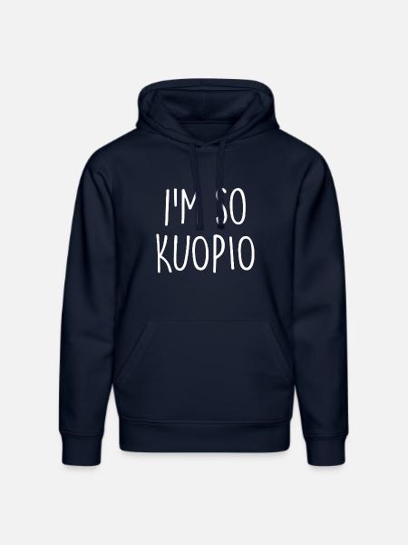 Kuopio Suomi Finland - Stanley/Stella DRUMMER Unisex Organic Hoodie - french navy