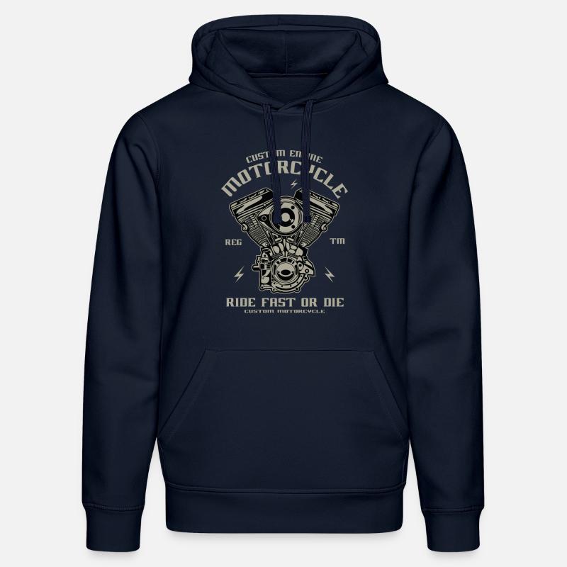 Custom Engine - Stanley/Stella Unisex Bio-Hoodie DRUMMER  - French Navy