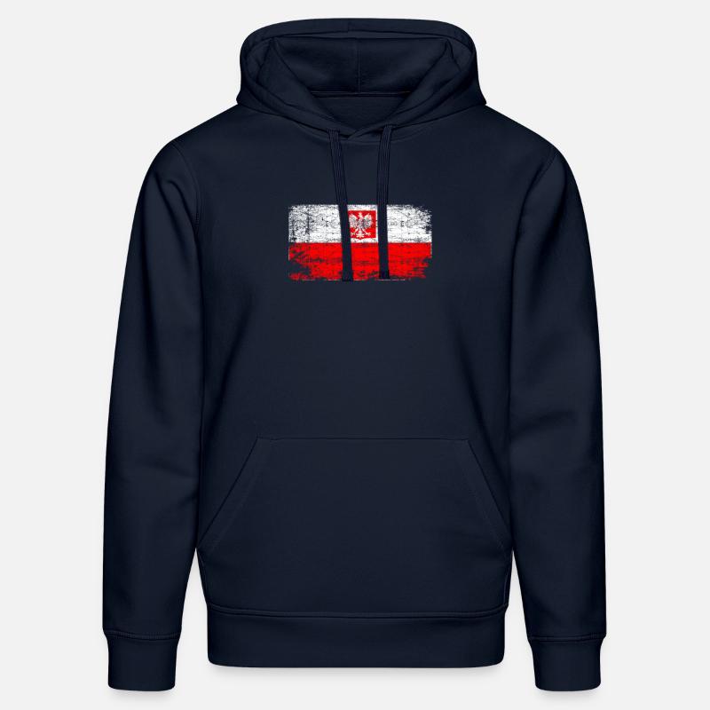 Aigle polonaise - Sweat à capuche bio DRUMMER Stanley/Stella Unisexe - bleu marine