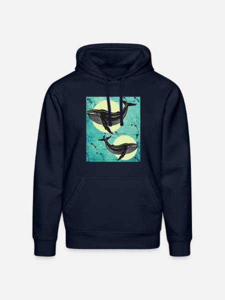 Buchelwale Wale - Stanley/Stella Unisex Bio-Hoodie DRUMMER  - French Navy