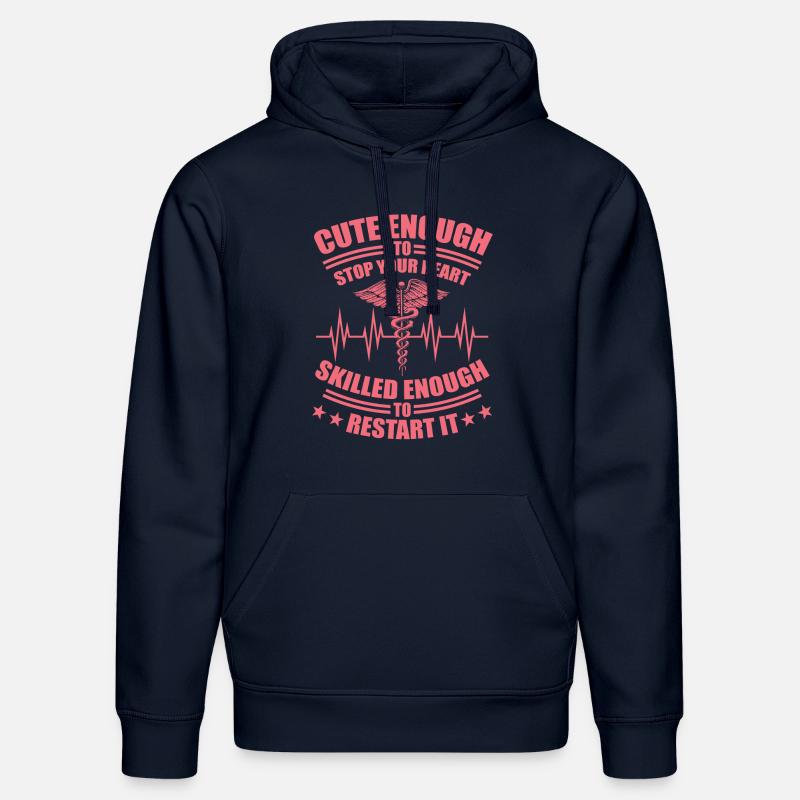 Hübsche Krankenschwester MFA Geschenk - Stanley/Stella Unisex Bio-Hoodie DRUMMER  - French Navy