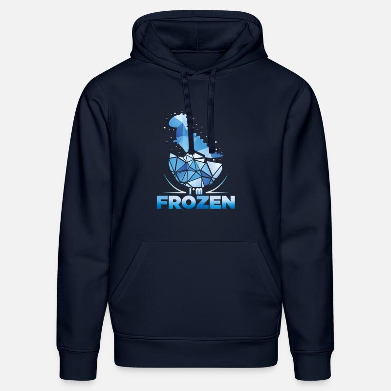 Frozen dino - Stanley/Stella Unisex Bio-Hoodie DRUMMER - French Navy
