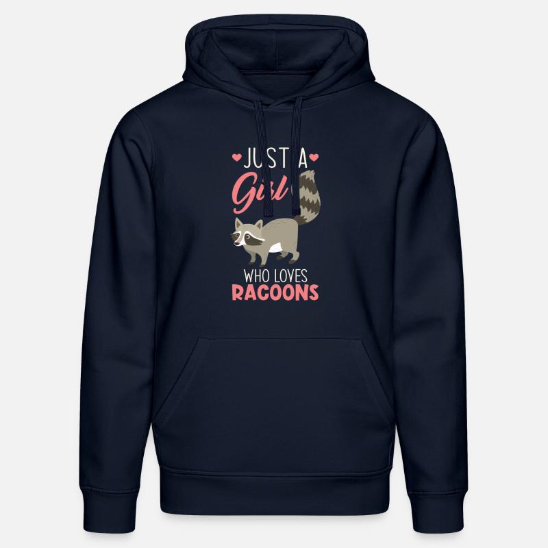 Raton laveur mignon - Sweat à capuche bio DRUMMER Stanley/Stella Unisexe - bleu marine