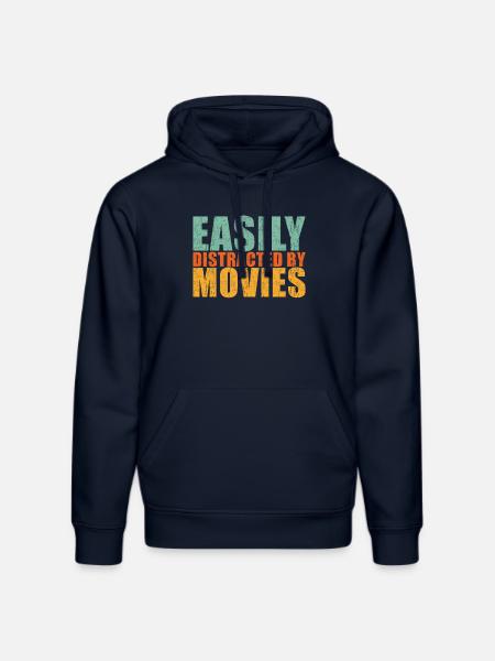 Movie Fan - Stanley/Stella DRUMMER Unisex Organic Hoodie - french navy