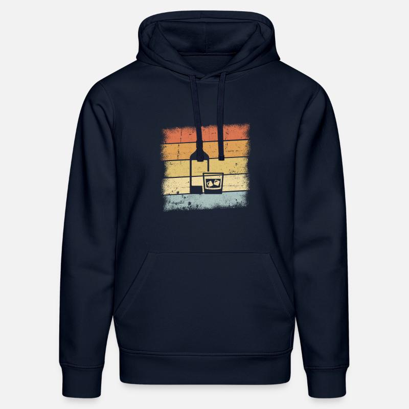 Cadeaux whisky - Sweat à capuche bio DRUMMER Stanley/Stella Unisexe - bleu marine