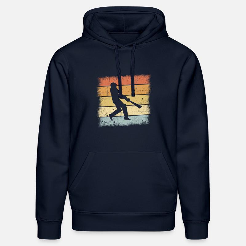 Cricket Rétro - Sweat à capuche bio DRUMMER Stanley/Stella Unisexe - bleu marine