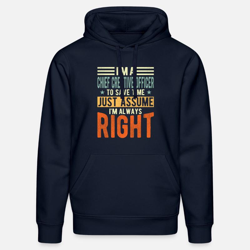 Responsable du département Design - Sweat à capuche bio DRUMMER Stanley/Stella Unisexe - bleu marine