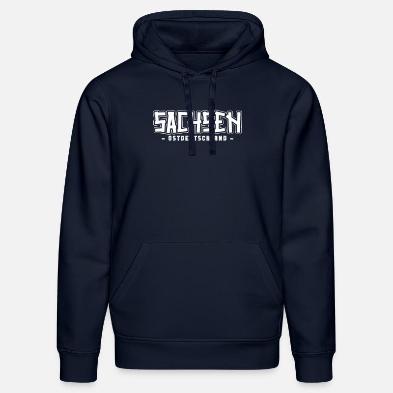 Saxon Saxon Saxony - Sweat à capuche bio DRUMMER Stanley/Stella Unisexe - bleu marine