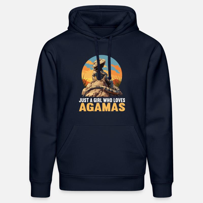Agamen Agame - Sweat à capuche bio DRUMMER Stanley/Stella Unisexe - bleu marine