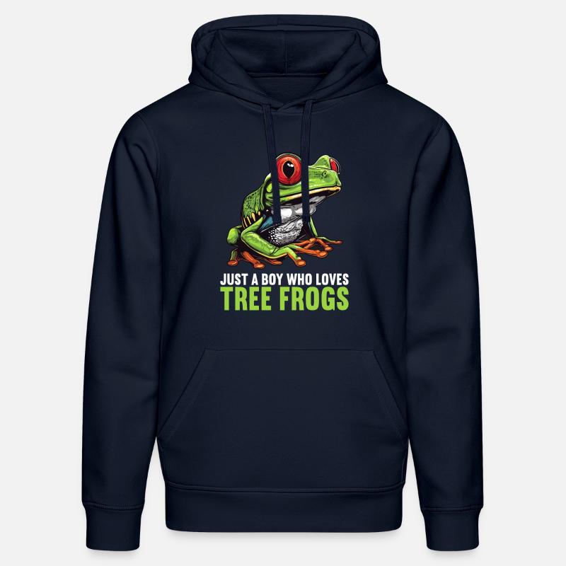 Rainette Baumfrösche Baumfrosch - Sweat à capuche bio DRUMMER Stanley/Stella Unisexe - bleu marine