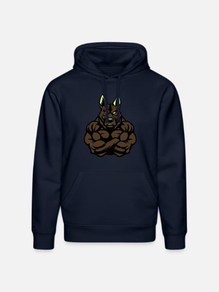 Dog Strong - Stanley/Stella DRUMMER Unisex Organic Hoodie - french navy