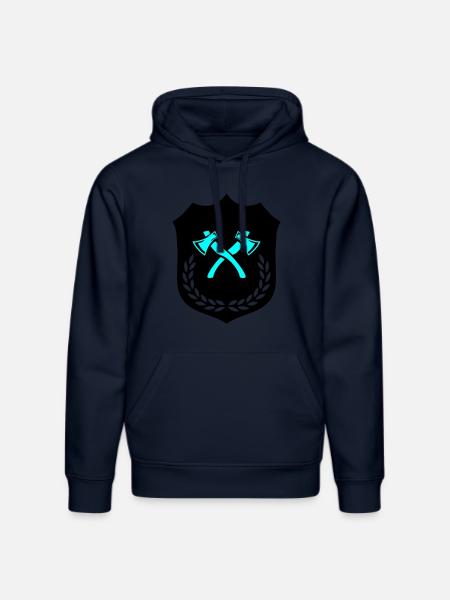 Wappen Axt Äxte - Stanley/Stella Unisex Bio-Hoodie DRUMMER - French Navy