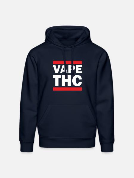 Vape THC White - Stanley/Stella DRUMMER Unisex Organic Hoodie - french navy