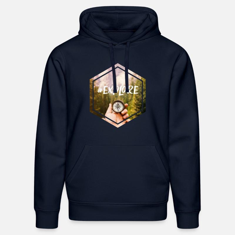 #Explorer - Sweat à capuche bio DRUMMER Stanley/Stella Unisexe - bleu marine