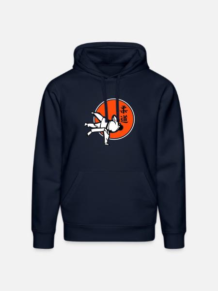 Judo dreifarbig - Stanley/Stella Unisex Bio-Hoodie DRUMMER  - French Navy