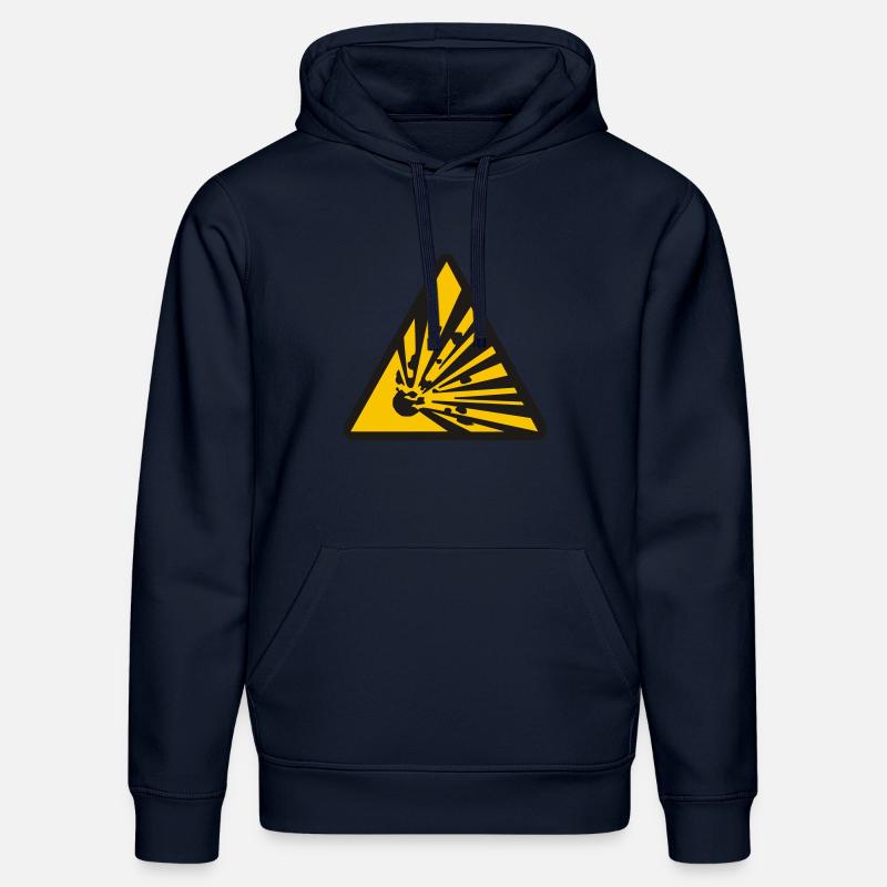 exploding - Stanley/Stella DRUMMER Unisex Organic Hoodie - french navy