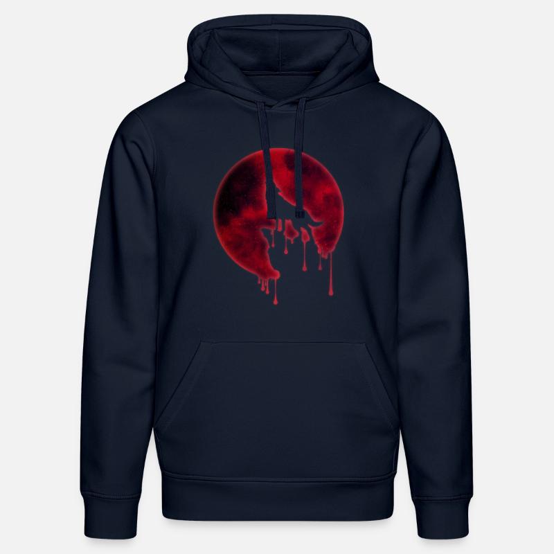 Blut Mond Heulender Wolf - Stanley/Stella Unisex Bio-Hoodie DRUMMER  - French Navy