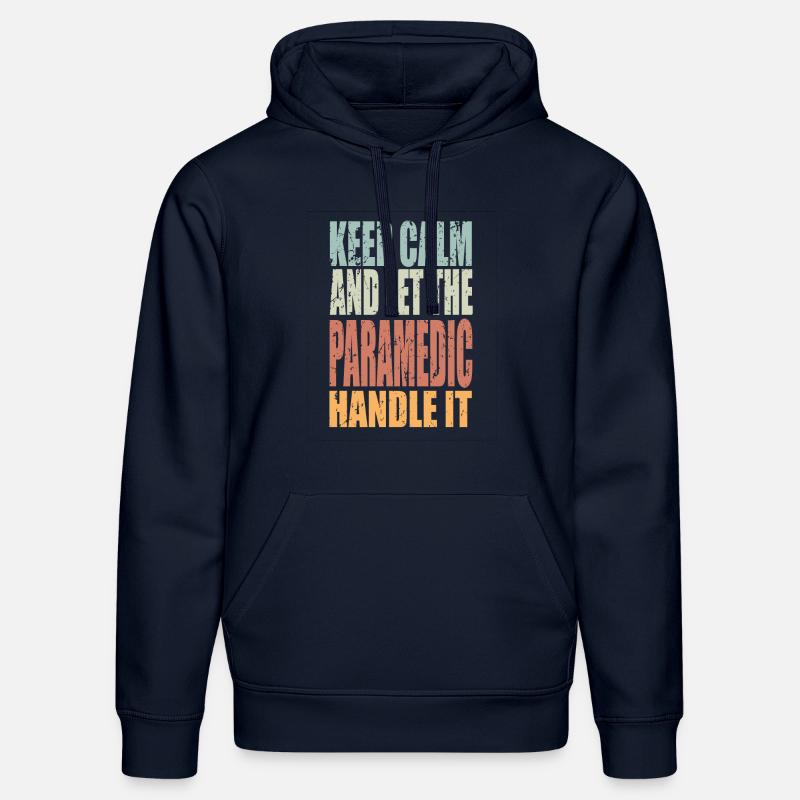 Keep Calm Sanitäter Spruch - Stanley/Stella Unisex Bio-Hoodie DRUMMER  - French Navy