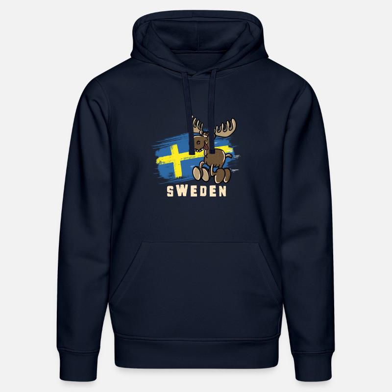 Suède - Orignal - Sweat à capuche bio DRUMMER Stanley/Stella Unisexe - bleu marine