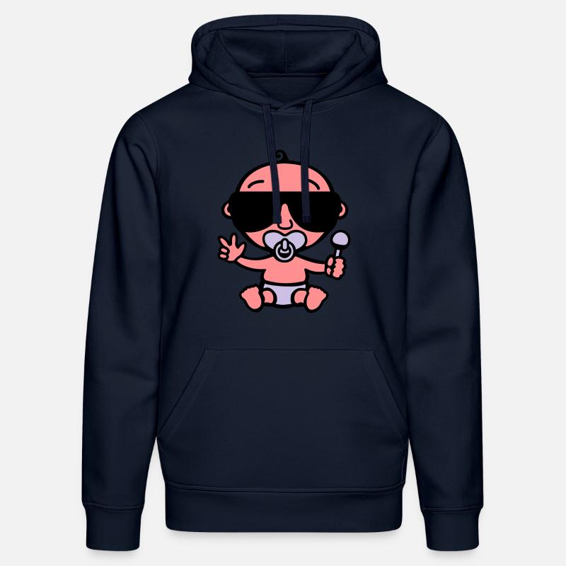 Baby Cool (couleur) - Sweat à capuche bio DRUMMER Stanley/Stella Unisexe - bleu marine